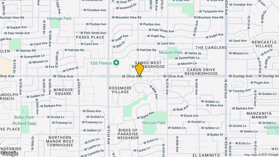 8874 N 48th Ln Map and Location Details