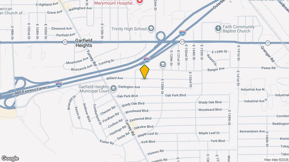 12324 Willard Ave Mapa y Detalles de la Ubicación