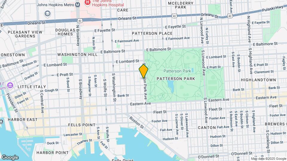 226 S Patterson Park Ave Map and Location Details