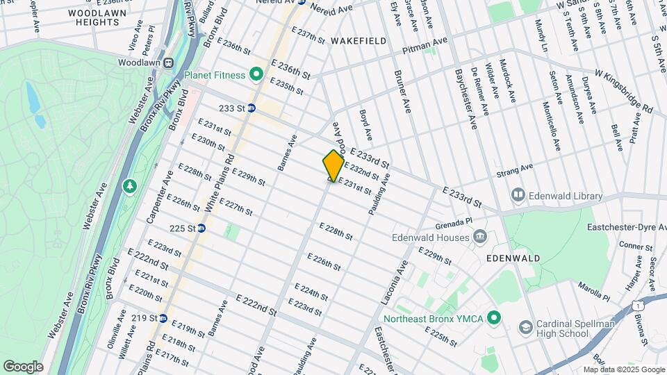 4130 Bronxwood Ave Map and Location Details