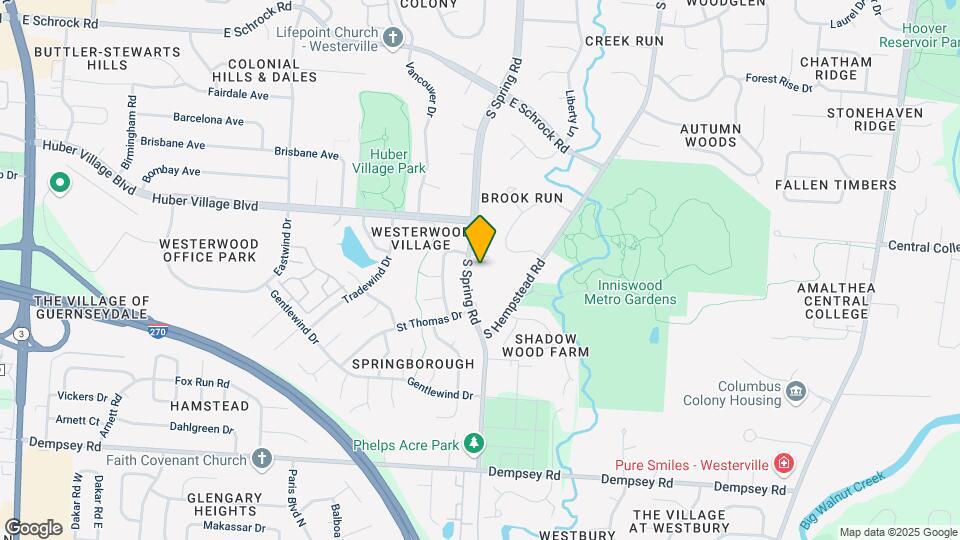 870 S Spring Rd Map and Location Details