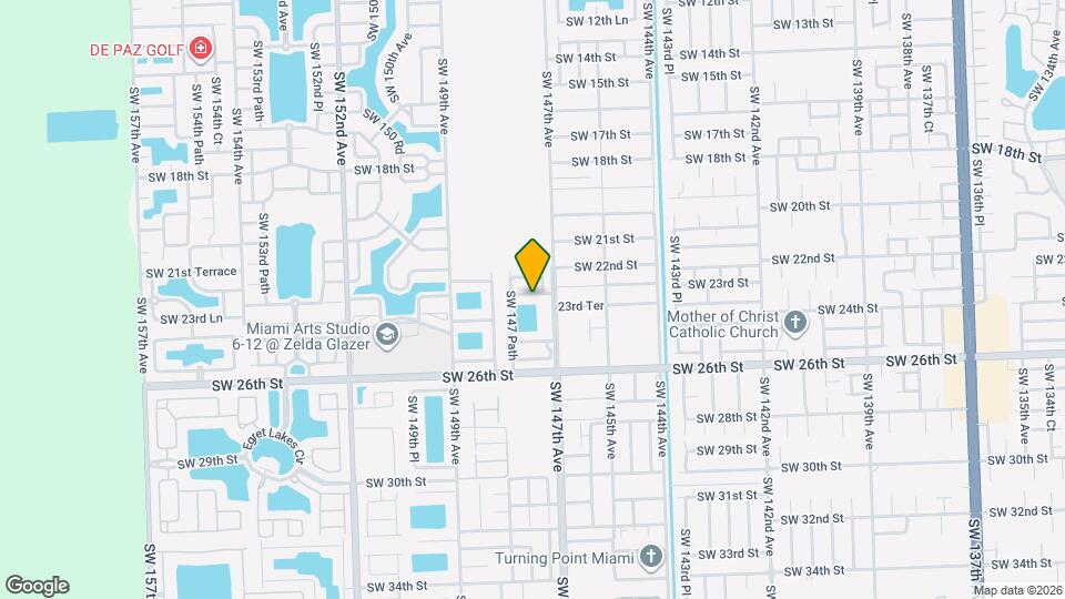 14738 SW 23rd St Map and Location Details