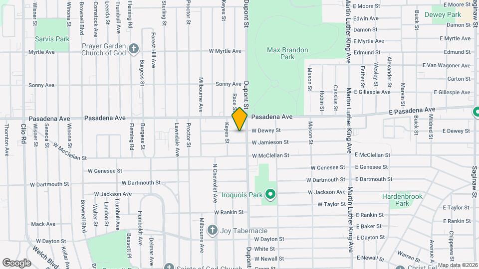 711 W Dewey St Map and Location Details