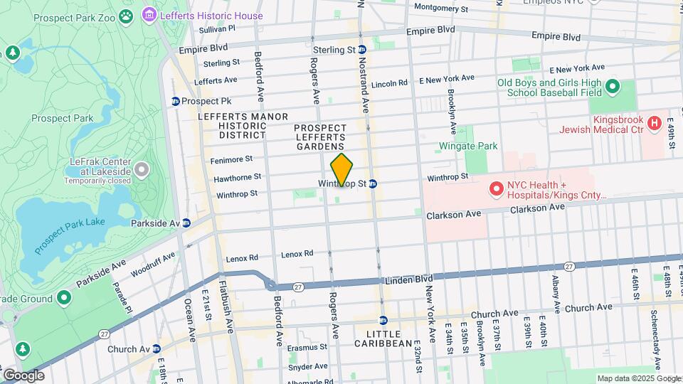 240 Winthrop St Map and Location Details