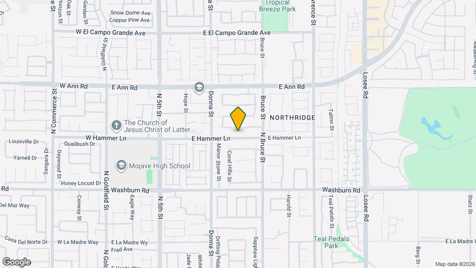 1104 E Hammer Ln Map and Location Details