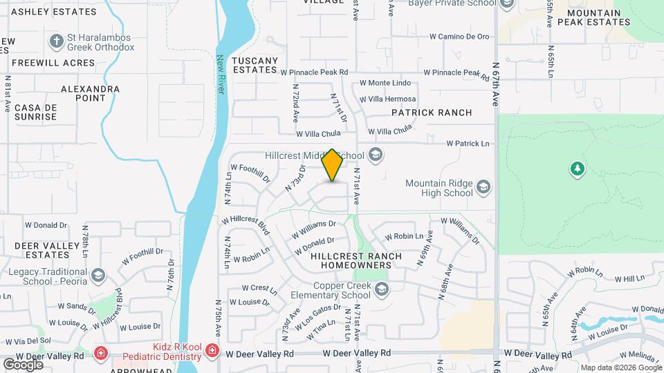 7135 W Via De Luna Dr Map and Location Details