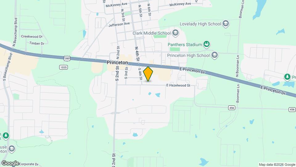 414 E Hazelwood St Map and Location Details