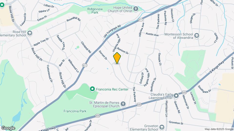 6414 Virginia Hills Ave Mapa y Detalles de la Ubicación