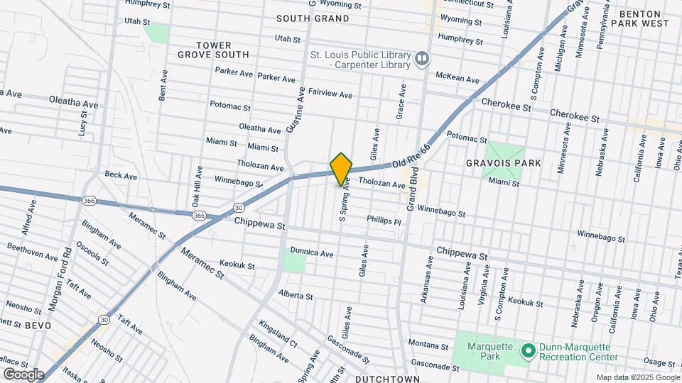 3631#B South Spring Avenue, 63116; #702517 Map and Location Details