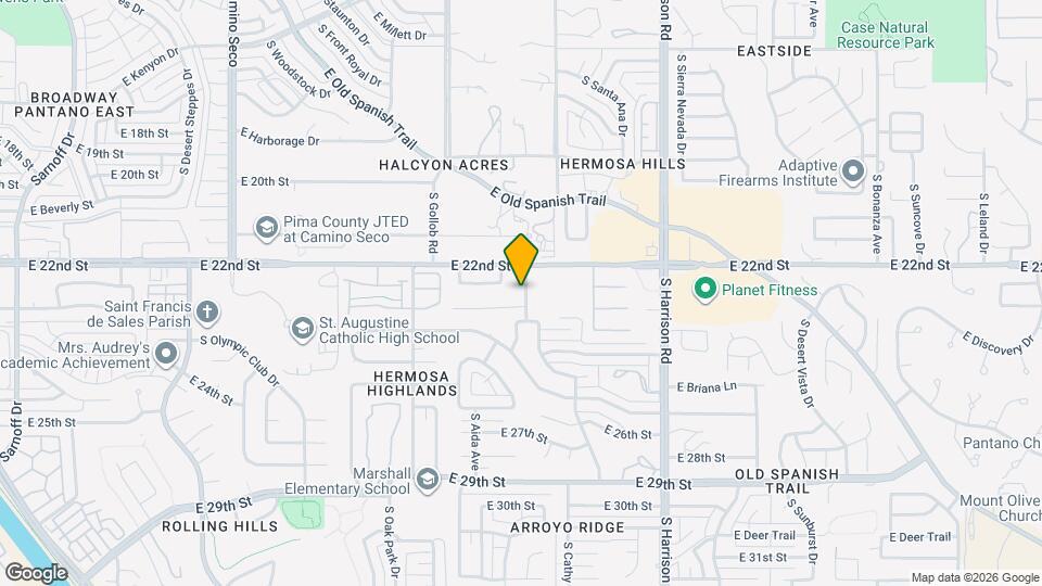 1232 S Brown Ave Map and Location Details