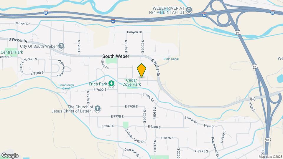 7544 S 2020 E Map and Location Details