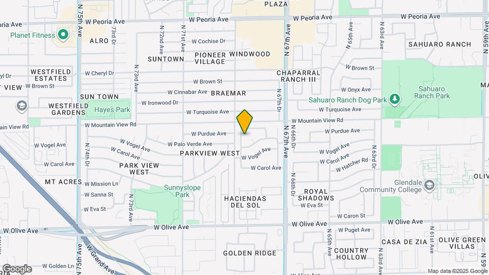 9761 N 68th Ln Map and Location Details