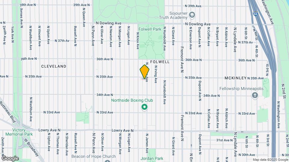 3447 N James Ave Map and Location Details