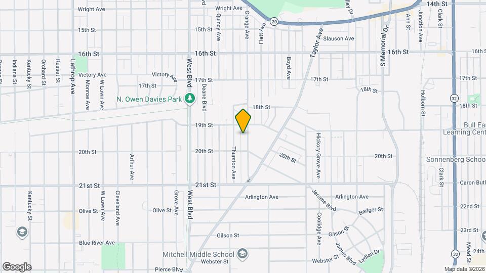 1922 Grange Ave, Unit 2 bedroom Upper Mapa y Detalles de la Ubicación