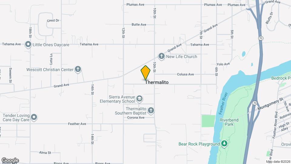 1052 Thermalito Ave Mapa y Detalles de la Ubicación