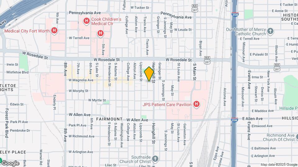 725 W Magnolia Ave Map and Location Details