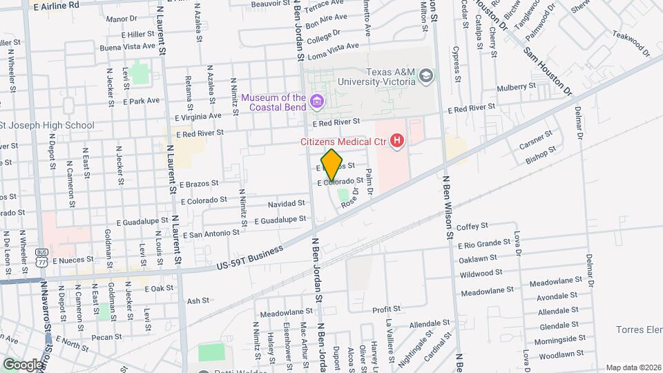 2201 E Colorado St Map and Location Details