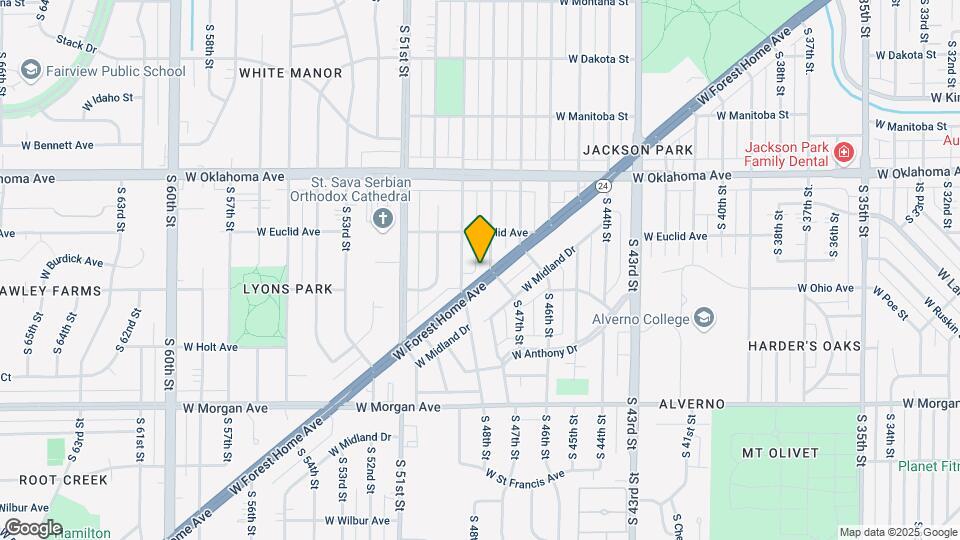 4820 W Forest Home Ave Map and Location Details