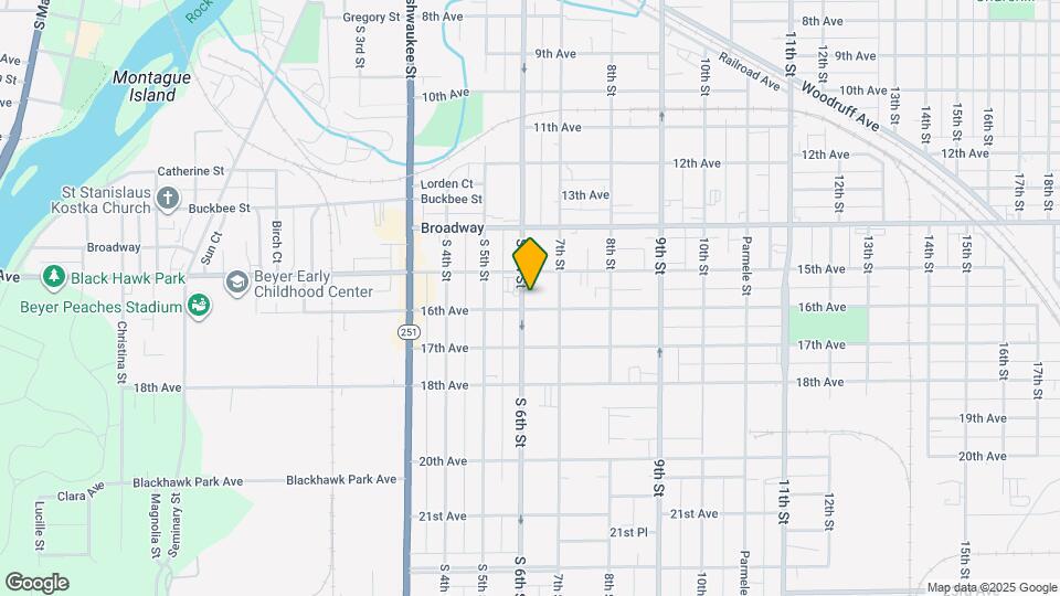 1622 S 6th St Map and Location Details