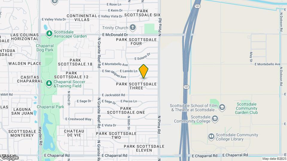 8703 E Valley View Rd Map and Location Details