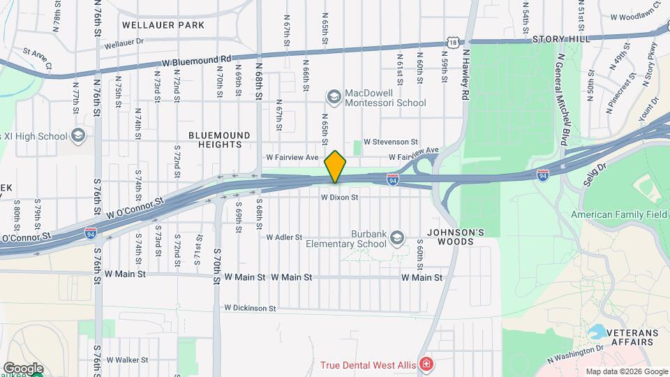 169 S 64th St, Unit 1 Map and Location Details