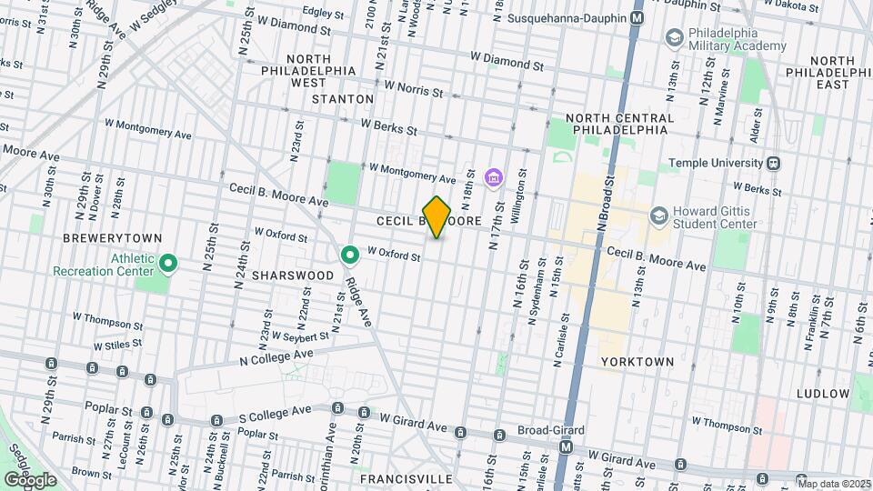 1622 N Gratz St Map and Location Details