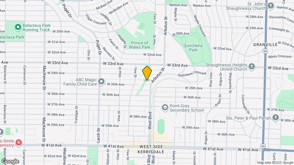 Arbutus & 34th Map and Location Details