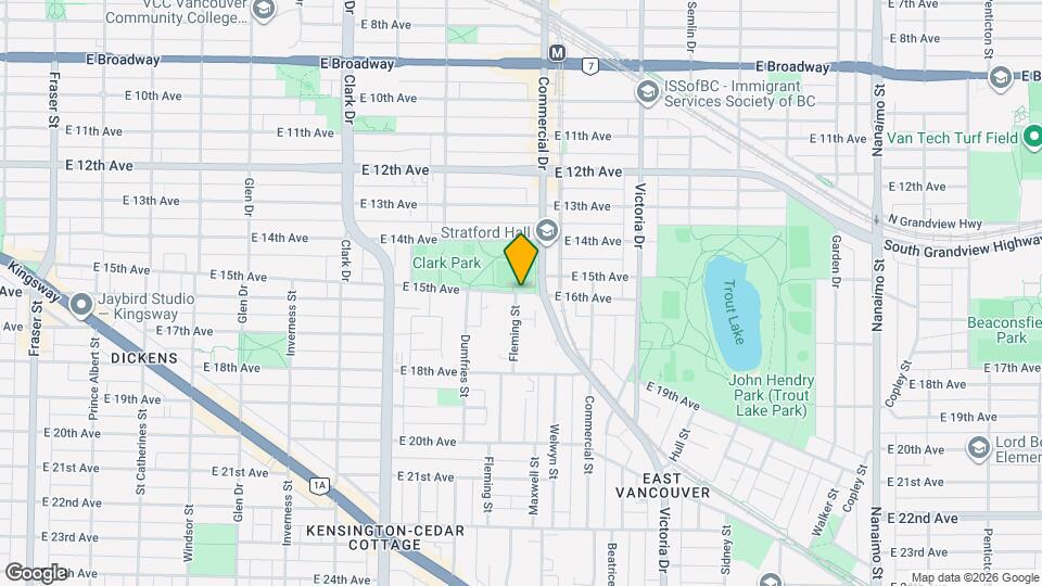 1672 E 15th Ave Map and Location Details