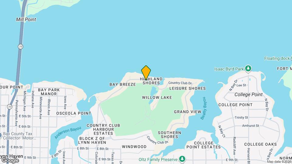 1719 Country Club Dr Map and Location Details