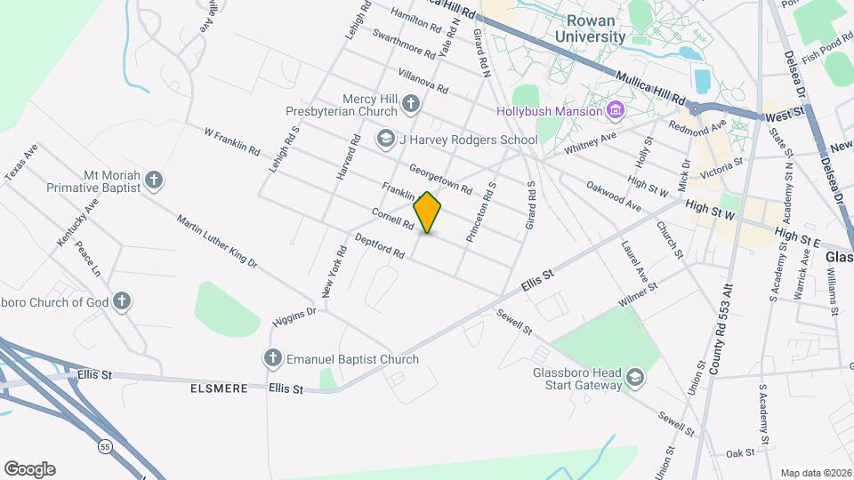 122 Cornell Rd Map and Location Details