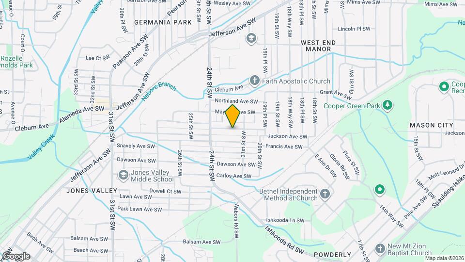 2129 Powderly Ave SW Map and Location Details