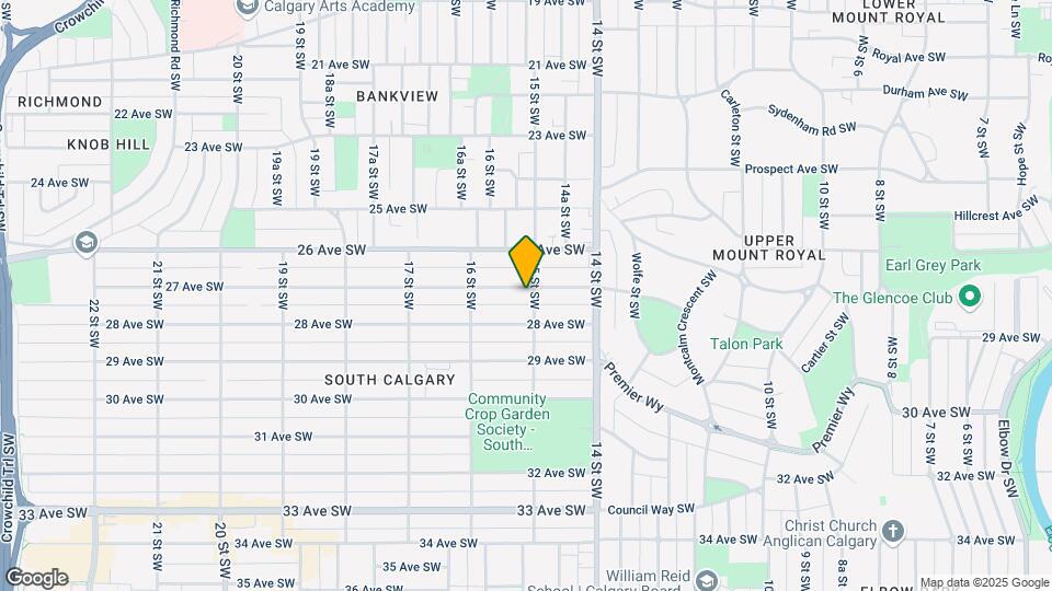 1603 27 Av SW Map and Location Details