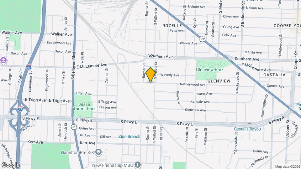 1541 Netherwood Ave Map and Location Details