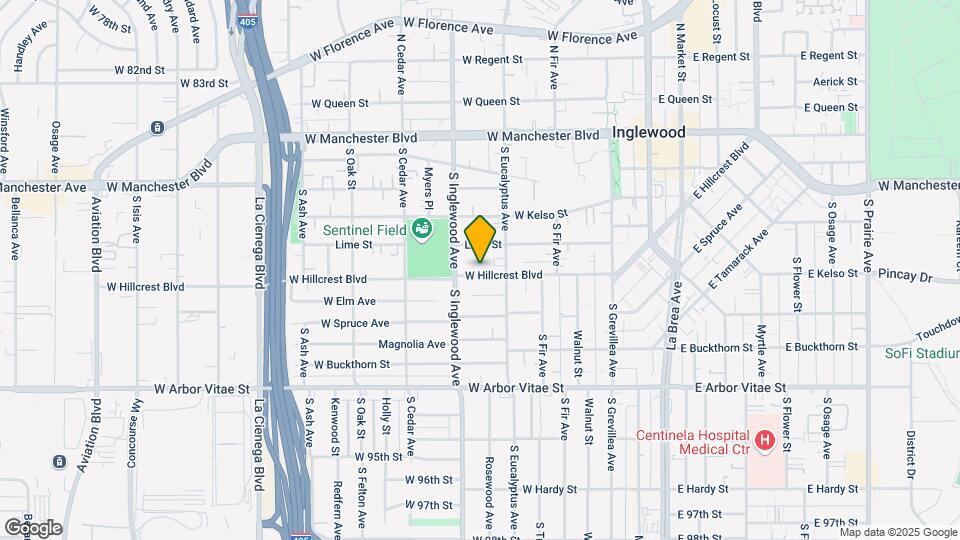 325 W Hillcrest Blvd Map and Location Details