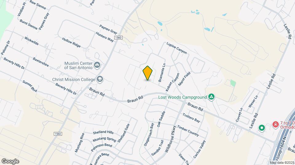 10618 Cosmos Canyon Map and Location Details