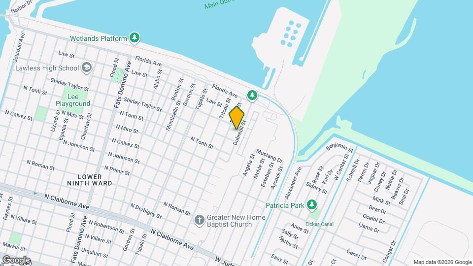2420 Dubreuil St Map and Location Details