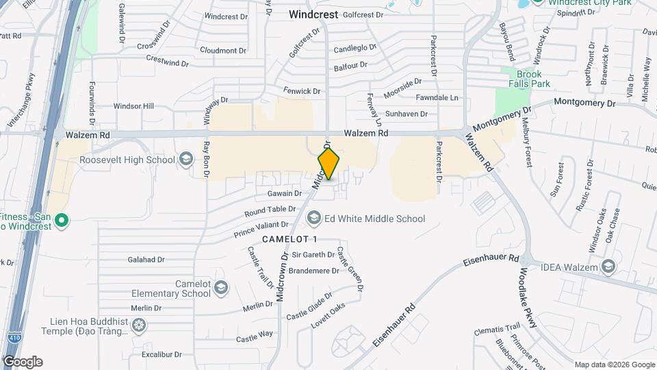 8000 Midcrown Dr Map and Location Details