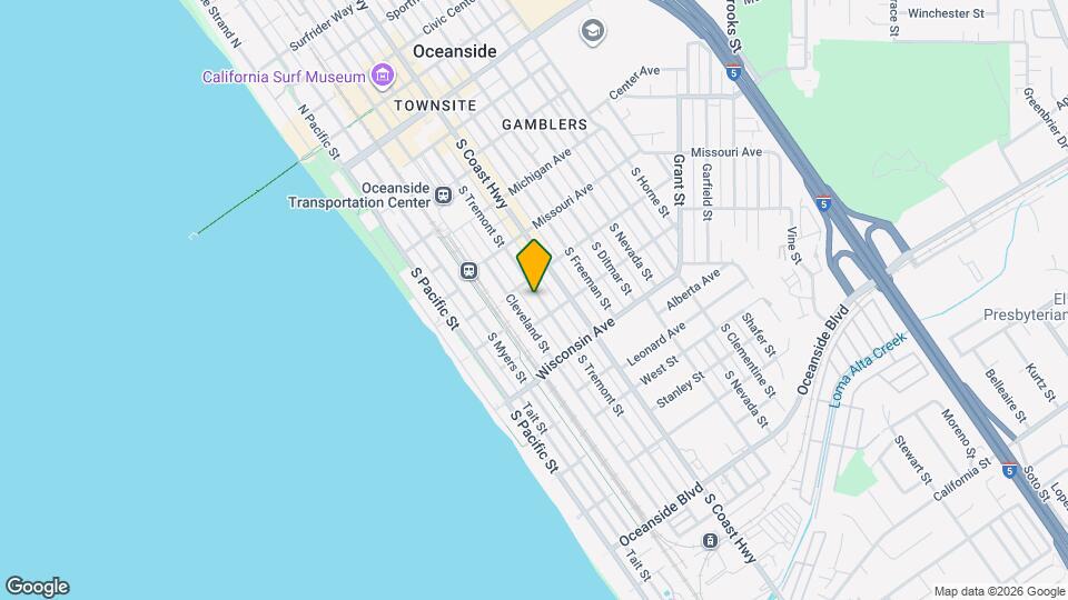 515 1/2 S Tremont St Map and Location Details