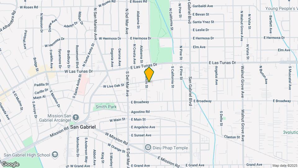 298-300 E Live Oak St Map and Location Details