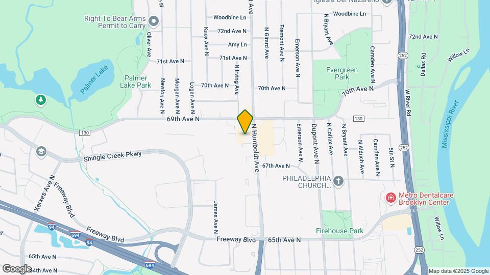 6819 Humboldt Ave N Map and Location Details