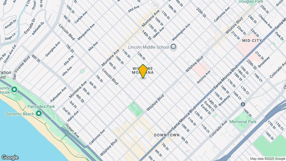 1027 10th St, Unit 2 Map and Location Details