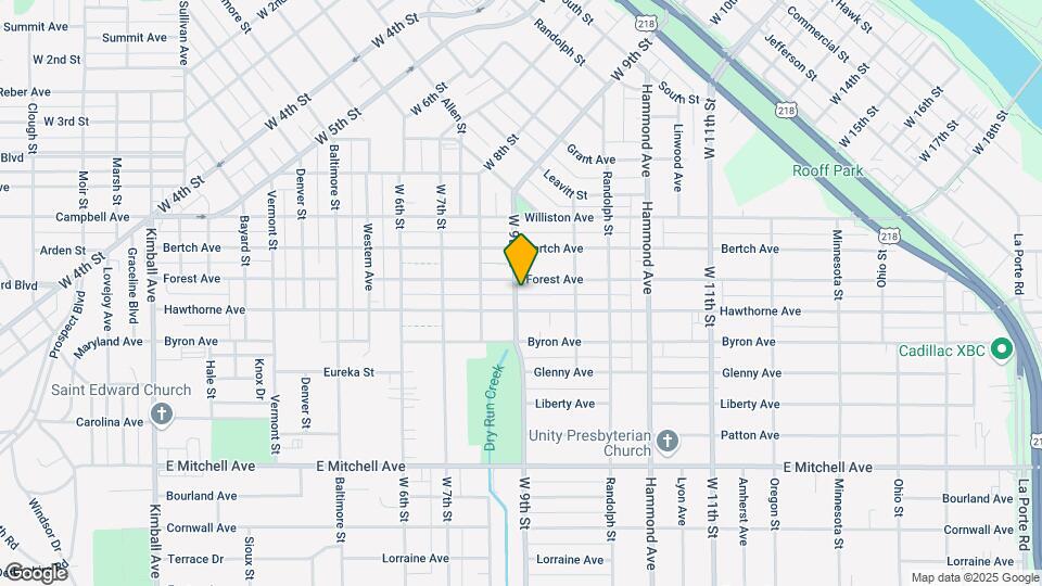 1411 W 9th St Map and Location Details