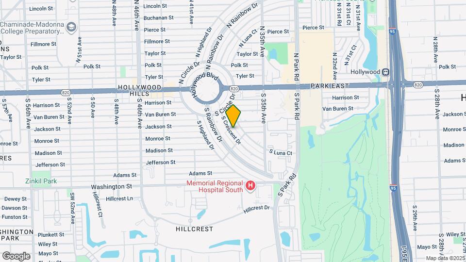 419 S Crescent Dr Map and Location Details