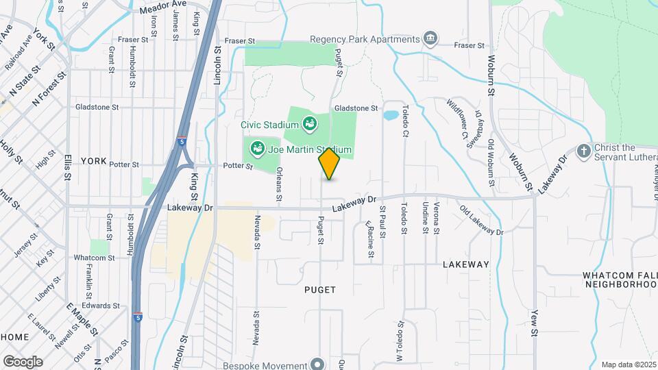 1334 Puget St Map and Location Details