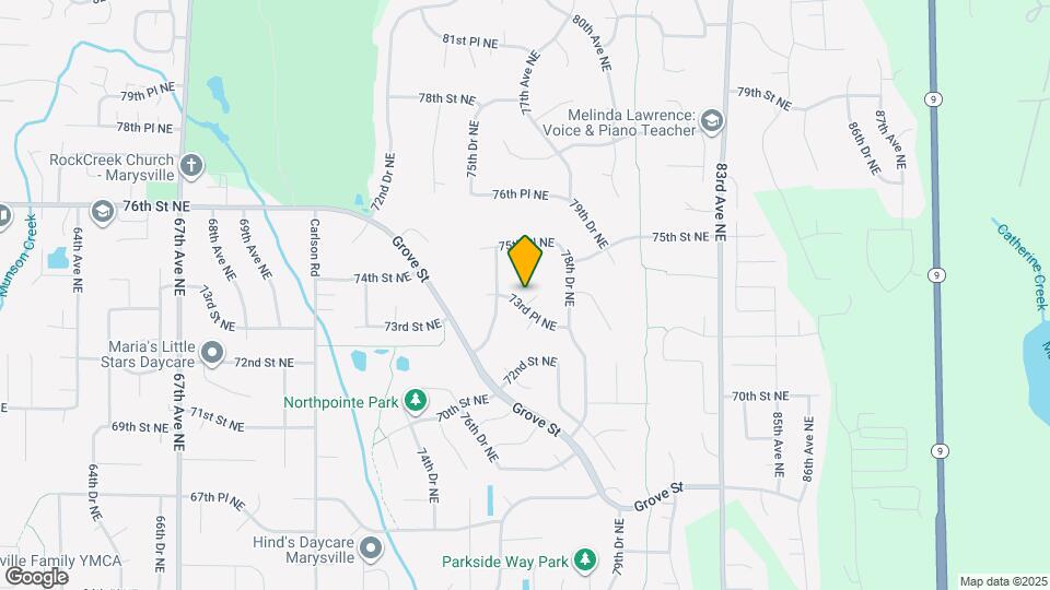 Beautiful views at this Marysville home Map and Location Details