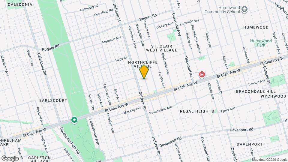 186 Westmount Ave Map and Location Details