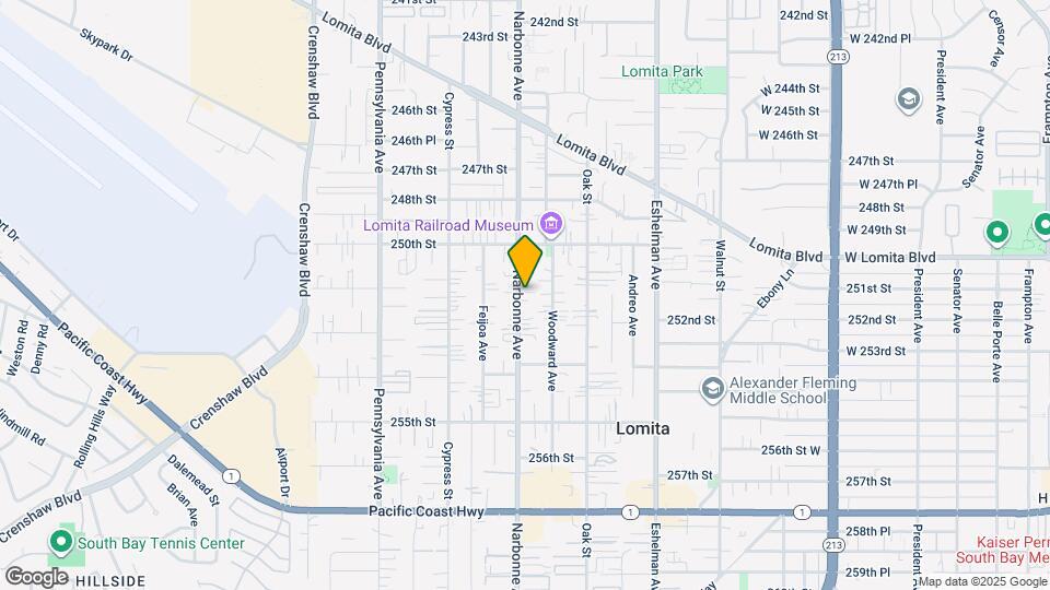 25110 NARBONNE Ave Map and Location Details