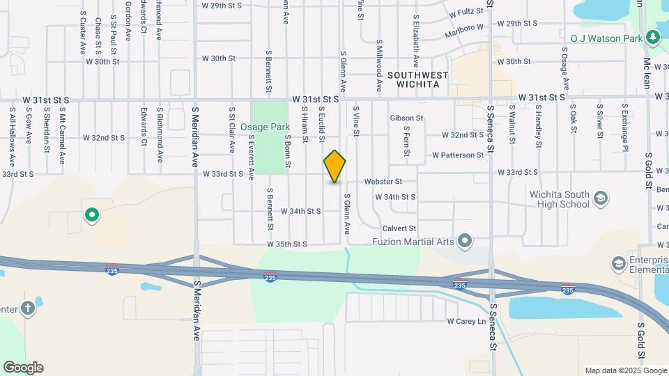 3419 S Glenn Ave Map and Location Details