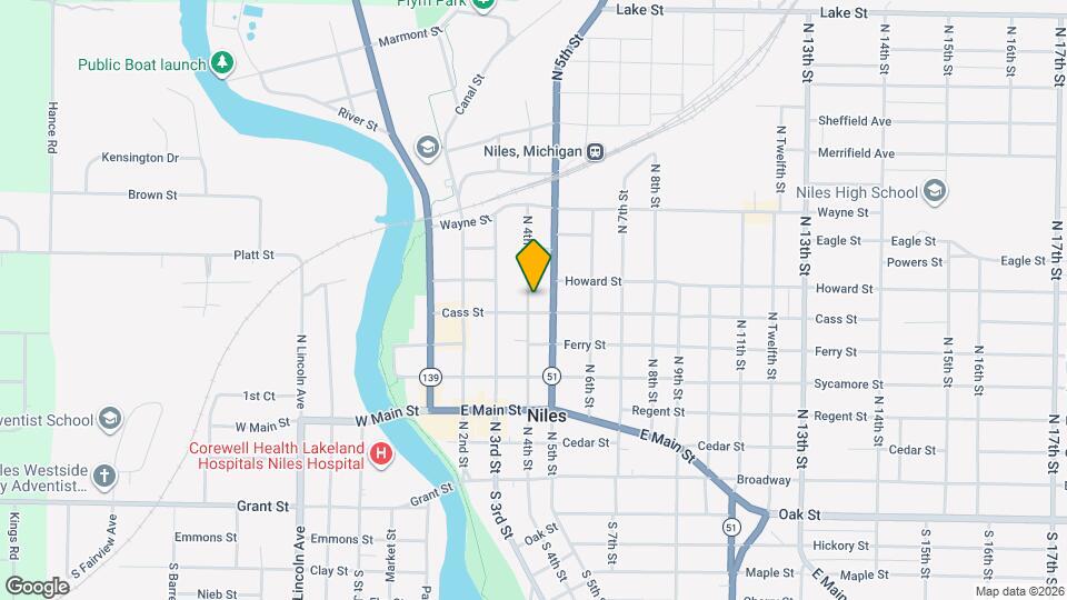 509 N 4th St Map and Location Details