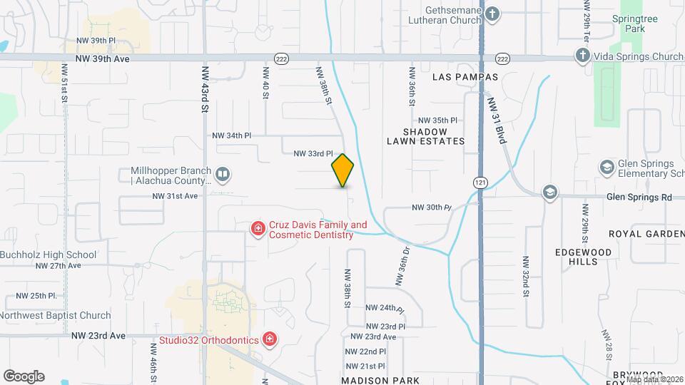 3106 NW 38th St Map and Location Details